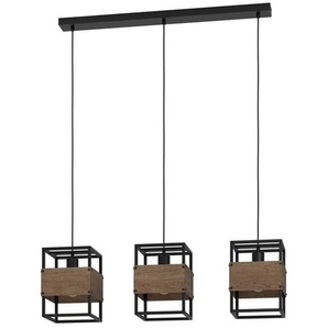 EGLO DEVESHAM LANGER TISCH 3XE27 SCHWARZES HOLZ