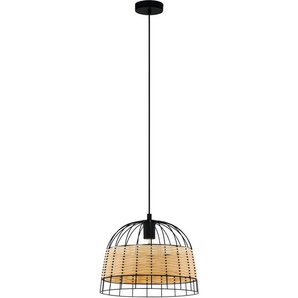 EGLO Hängeleuchte Anwick, ohne Leuchtmittel, schwarz / Ø37 x H110 cm / exkl. 1 x E27 (je max. 40W) / Retro