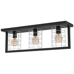 EGLO JUBILY DECKENLEUCHTE 3XE27 L770 SCHWARZWEISS