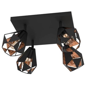 EGLO KARTON 7 SPOT 370X370 4XE27 SCHWARZANTIKES KUPFER