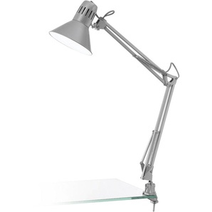 Eglo Klemm-Tischleuchte Firmo silber 73 cm E27 GLO773120567