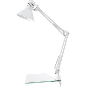 Eglo Klemm-Tischleuchte Firmo weiß glänzend 73 cm E27 GLO773120565