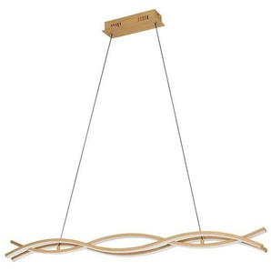 EGLO LASANA 4 long table pendant 3000K light brown
