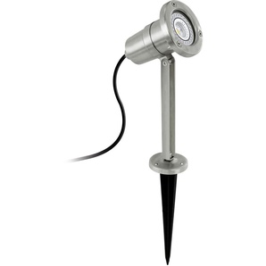 Eglo LED Außen-Strahler Nema edelstahl 25 x 11 cm GU10 Erdspieß GLO773502403