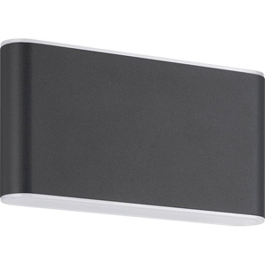 Eglo LED Außen-Wandleuchte Grutti anthrazit 17,5 x 9 cm GLO773504156