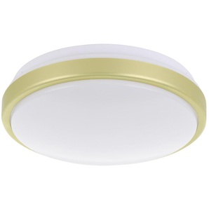 Eglo LED Deckenleuchte Lezuza weiß messing Ø 24,5 cm GLO773055939