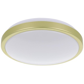 Eglo LED Deckenleuchte Lezuza weiß messing Ø 32,5 cm GLO773055940