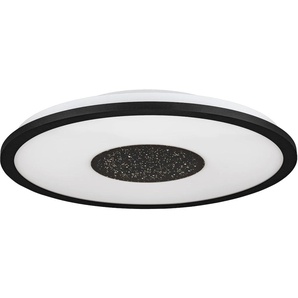 Deckenleuchte EGLO MARMORATA Lampen Gr. Ø 45,00 cm Höhe: 7,00 cm, schwarz (schwarz, weiß) Deckenlampen Deckenleuchte in und weiß aus Alu, Stahl