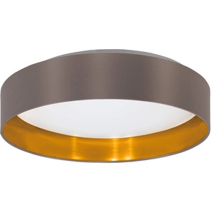 EGLO LED Deckenleuchte »Maserlo«, 1 flammig, Leuchtmittel LED-Modul   LED fest integriert, Stofflampe Maserlo2 Ø38 x H9 cm, LED-Platine, Textilschirm