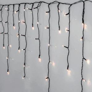 EGLO LED-Lichtervorhang CRISPY ICE WHITE, Weihnachtsdeko, 960-flammig, LED Lichterkette / schwarz / 960X0,064W / Beleuchtung - Weihnachten