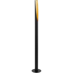 EGLO LED Stehlampe BARB, LED wechselbar, Warmweiß, schwarz, gold / Ø6 x H137 cm / inkl. 1 x GU10 (je 4,5W) / warmweiß