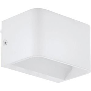 Eglo - led Wandleuchte Sania 4 weiß 13 x 8 cm Up & Down warmweiß Wandleuchten