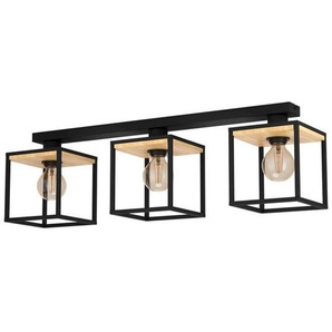 EGLO LIBERTAD Deckenleuchte schwarz braun