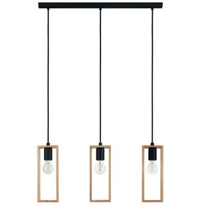 EGLO LITTLETON LANGER TISCH L710 3XE27 SCHWARZHOLZ FSC