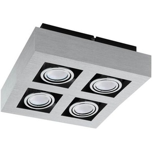 EGLO LOKE 1 Aufbauleuchte - alu-gebrstet chrom schwarz