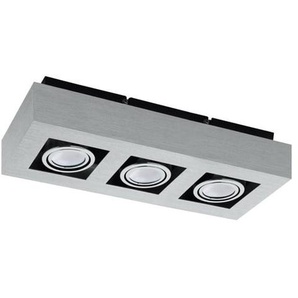 EGLO LOKE 1 DECKENLEUCHTE 3L ALUMINIUM GEBRSTET