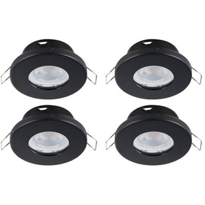 EGLO MAZUBY 1 EINGEBAUT SET 85 4X500LM 3000K DMPFER IP44 SCHWARZ