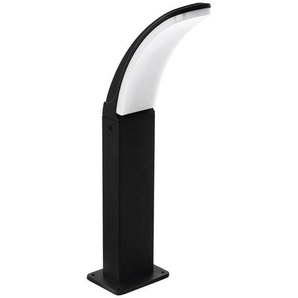 Eglo Pollerleuchte Fiumicino , Schwarz, Weiß , Metall, Kunststoff , länglich,länglich , F , 8x45 cm , Lampen & Leuchten, Aussenbeleuchtung, Wegbeleuchtung, Sockelleuchten