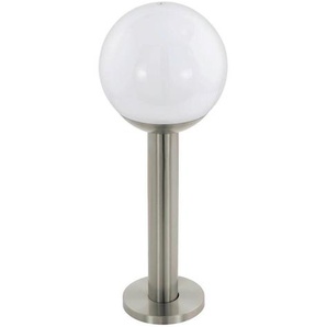 Eglo Pollerleuchte Nisia-Z , Weiß, Edelstahl , Metall, Kunststoff , rund,rund , 52.5 cm , Farbwechsler, ZigBee-Technologie, Smartphone-Steuerung , Lampen & Leuchten, Aussenbeleuchtung, Wegbeleuchtung, Sockelleuchten