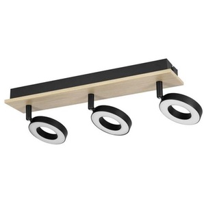 EGLO RIELVES SPOT RAIL L400 3X42W HOLZSCHWARZWEISS FSC