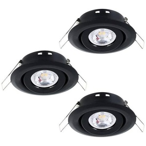 EGLO SALICETO MINI-PUCK EINGEBAUT KIP 77 3X350LM 3000K DAMP SCHWARZ