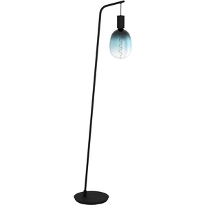 EGLO Stehlampe CRANLEY, Leuchtmittel wechselbar, ohne Leuchtmittel, Stehleuchte in schwarz aus Stahl - exkl. E27 - 1X40W
