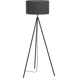EGLO Stehlampe MARASALES, Leuchtmittel wechselbar, ohne Leuchtmittel, Stehleuchte in schwarz aus Stahl - exkl. E27 - 1X40W