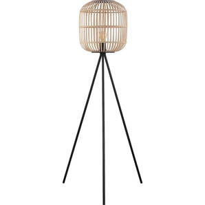Eglo Stehleuchte Bordesley schwarz-natur 139 x 35 cm E27, max. 60 W GLO773022088