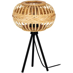 EGLO Tischleuchte 43865 Holz natur, für E27, max. 40 W
