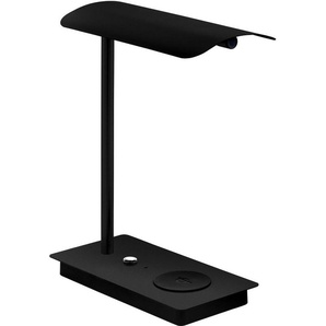 EGLO Tischleuchte ARENAZA, LED fest integriert, Warmweiß, Tischleuchte in schwarz aus Stahl, Kunststoff - 5,8W - Warmweiß
