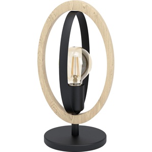 Eglo Tischleuchte Basildon schwarz-braun 34,5 x 16 cm E27, max. 60 W GLO773022113