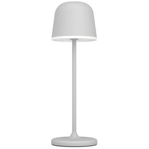 EGLO Tischleuchte MANNERA, LED wechselbar, Warmweiß, Nachttischlampe Touch dimmbar, Tischleuchte in Grau und Weiß, IP54