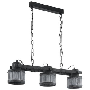 EGLO TOURING ROCK LANGER TISCH 3XE27 SCHWARZ