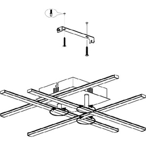 EGLO TOWNSHEND 3 Spot braun weiss