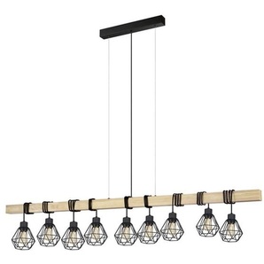 EGLO TOWNSHEND 5 LANGER TISCH 9L SCHWARZHOLZ