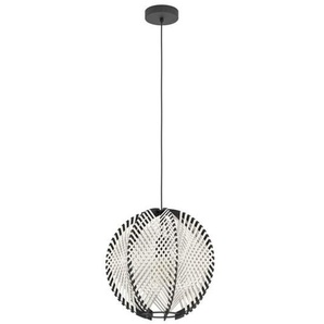 EGLO WAVERTON PENDELLEUCHTE 400 E27 SCHWARZHOLZWEISS