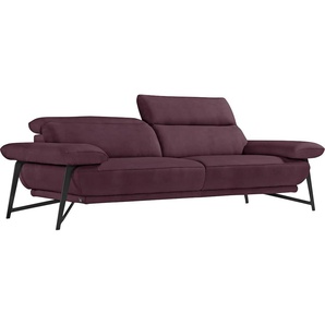 Egoitaliano 2,5-Sitzer »Anais, Designsofa mit hohem Sitzkomfort, Designfuß,«, inkl. verstellbarer Kopfteile