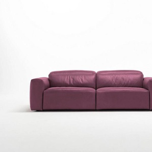 Egoitaliano 2,5-Sitzer Beverly, Designsofa mit erstklassigem Sitzkomfort und tollen Details, Breite 242 cm, verstellbare Kopfteile