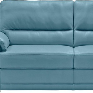 2,5-Sitzer EGOITALIANO Doris Sofas Gr. B/H/T: 192 cm x 90 cm x 93 cm, Leder BULL, blau (türkis) 2-Sitzer Sofas