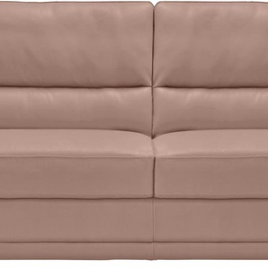 2,5-Sitzer EGOITALIANO Doris Sofas Gr. B/H/T: 192 cm x 90 cm x 93 cm, Leder BULL, rosa (millenium rose) 2-Sitzer Sofas