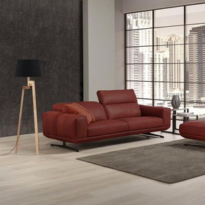 Egoitaliano 2,5-Sitzer Gloria, super bequem und hochwertige Verarbeitung, edles Design, beidseitig verstellbare Rückenelemente, mit Metallfüßen