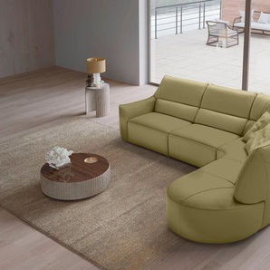 Egoitaliano Ecksofa Puffy, mit mane, wahlweise mit und ohne elektrischer Relaxfunktion