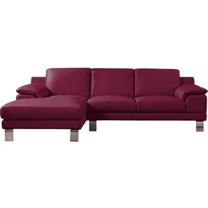Egoitaliano Ecksofa Shakira, Design und super Sitzkomfort auf hohem Niveau, tolle Details, mit Recamiere, L-Form, edle Füße