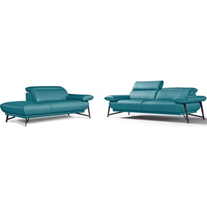 Egoitaliano Polstergarnitur Anais, Design mit hohem Sitzkomfort für mehr Bequemlichkeit, Set: bestehend aus Sofa und mane, inkl. Kopfteilverstellung