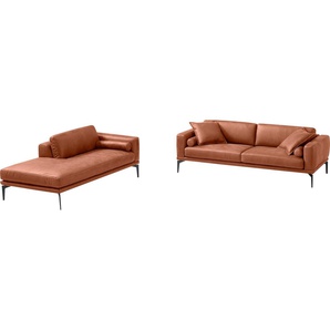 Egoitaliano Polstergarnitur Masu, Design trifft sensationellen Sitzkomfort, Höhe der Rückenkissen und Sitztiefe verstellbar, 3 Rollkissen
