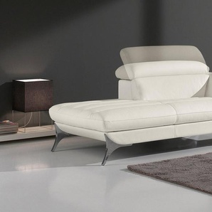 Egoitaliano Recamiere Sueli, extravagantes Design und erstklassiger Sitzkomfort, Solitärmöbel, hochwertiger Lederbezug, inklusive Kopfteilverstellung