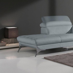 Egoitaliano Recamiere Sueli, extravagantes Design und erstklassiger Sitzkomfort, Solitärmöbel, hochwertiger Lederbezug, inklusive Kopfteilverstellung