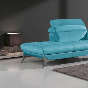 Egoitaliano Recamiere Sueli, extravagantes Design und erstklassiger Sitzkomfort, Solitärmöbel, hochwertiger Lederbezug, inklusive Kopfteilverstellung
