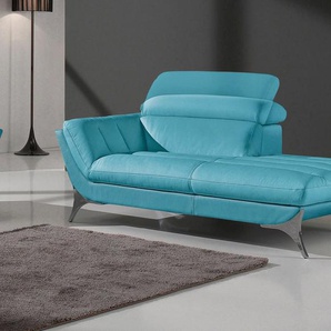 Egoitaliano Recamiere Sueli, extravagantes Design und erstklassiger Sitzkomfort, Solitärmöbel, hochwertiger Lederbezug, inklusive Kopfteilverstellung