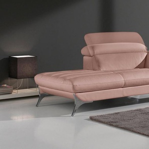 Egoitaliano Recamiere Sueli, extravagantes Design und erstklassiger Sitzkomfort, Solitärmöbel, hochwertiger Lederbezug, inklusive Kopfteilverstellung